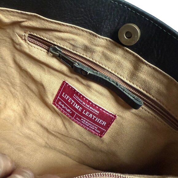 Duluth Trading Lifetime Leather Saddle Bag Item 92050 Black - Picture 11 of 12